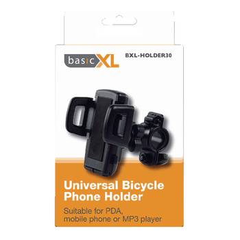 BXL-HOLDER30 Universeel smartphonehouder fiets zwart Verpakking foto